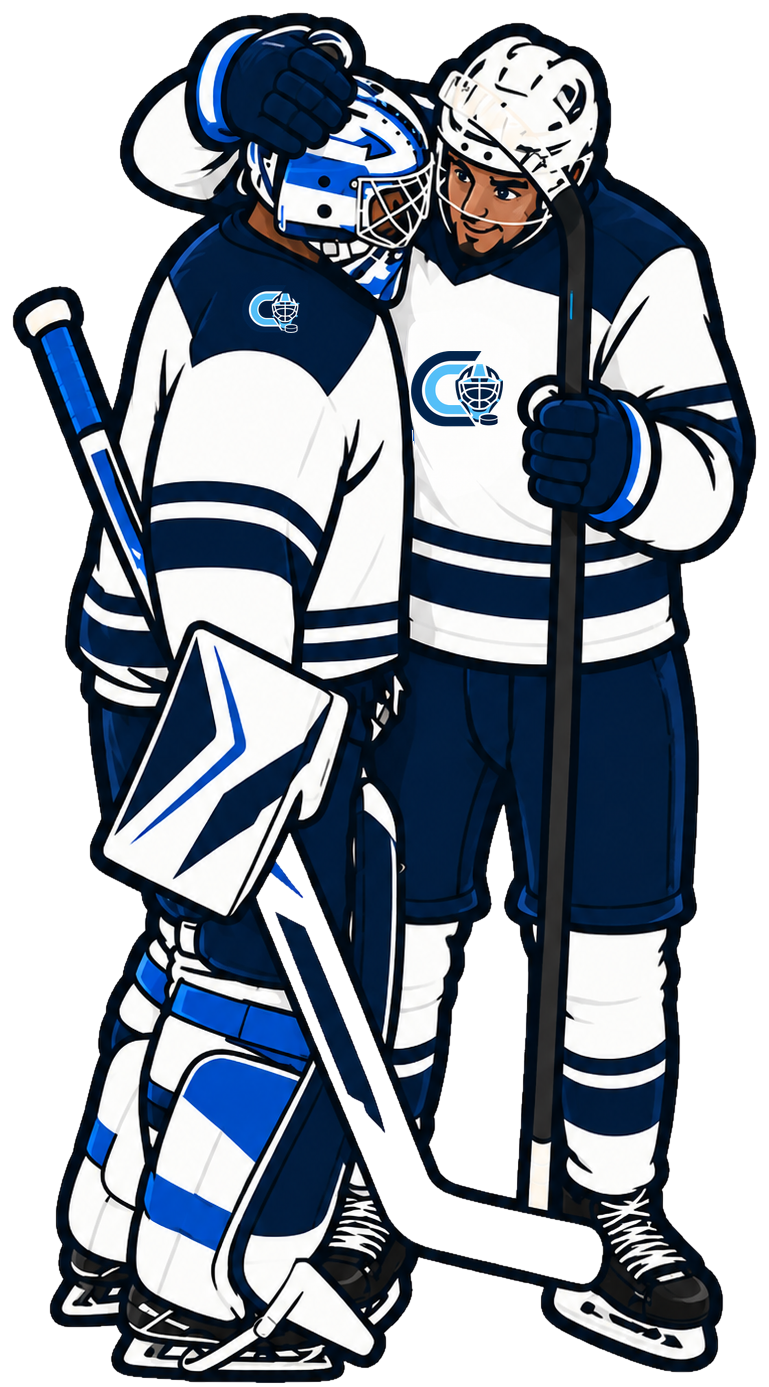 CreaseCallHockey goalie and teammate